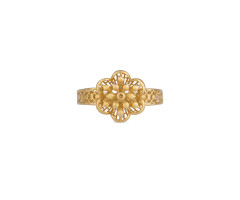 Arabic Gold Finger Ring -JJ25084867
