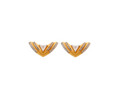 Cz Jewellery Gold Ear Wear -JJ25102311
