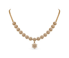 South Indian Traditional Diamond Necklace -JW24121992
