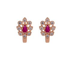 South Indian Traditional Diamond Ear Wear -JW25121406
