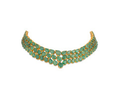 Stone Studded Precious Necklace -OR25020337
