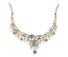 Cz Jewellery Gold Necklace -OR25052392
