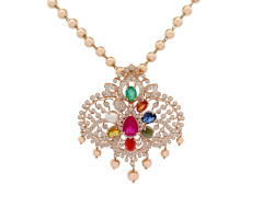 Navarathna
 Diamond Pendant -OR25090753R1
