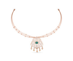 Premium Cz Gold Necklace -OR25122540

