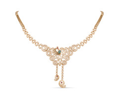 Premium Cz Gold Necklace -OR25122542

