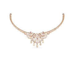 Premium Cz Gold Necklace -OR25122561
