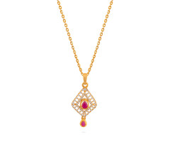 Cz Jewellery Gold Pendant -OR26010594
