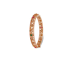 Premium Cz Gold Bangle -OR26013873
