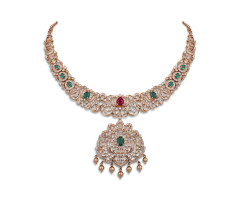 Premium Cz Gold Necklace -OR26013875
