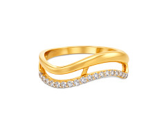 Cz Jewellery Gold Finger Ring -OR26020656
