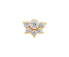 Cz Jewellery Gold Nose Screw -OR26021953
